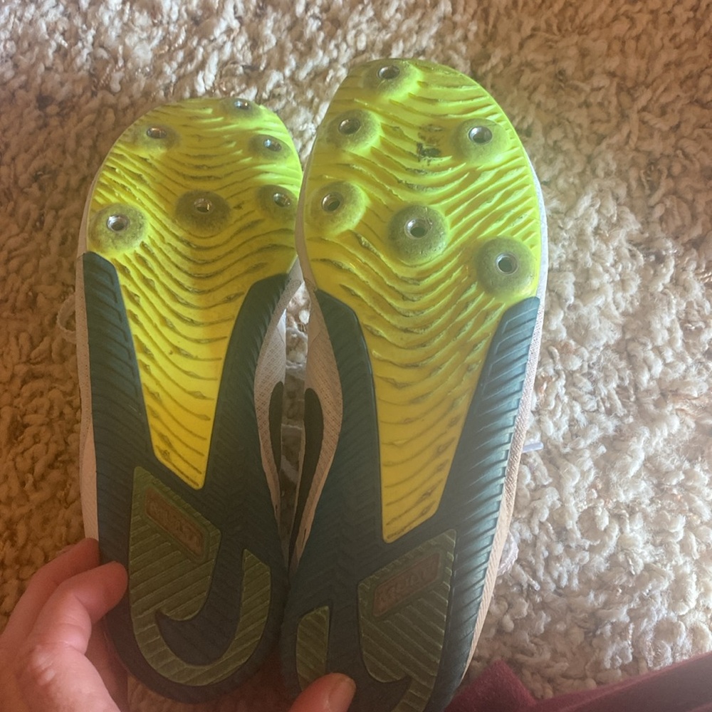 Nike White and Black Spike Track Shoes - Picture 2 of 2